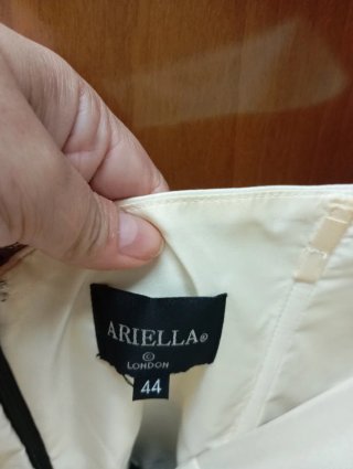 Vestido de fiesta negro y blanco