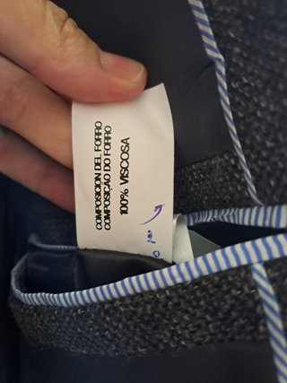 Americana Mirto T.54 Gris Nueva