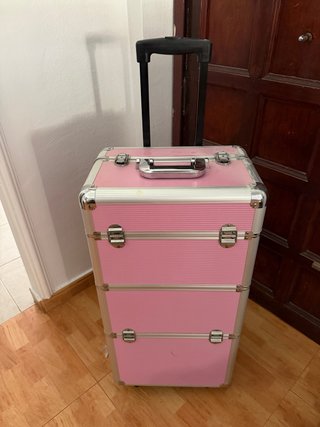 Maletín 2 en 1 Peluquería/Maquillaje Rosa