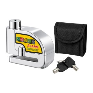Candado Antirrobo Alarma Moto Disco 7mm