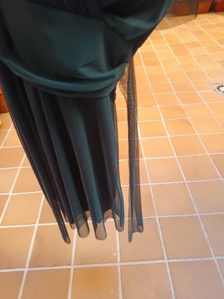 Vestido corto fiesta verde azulado