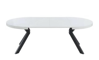 Mesa redonda blanca extensible