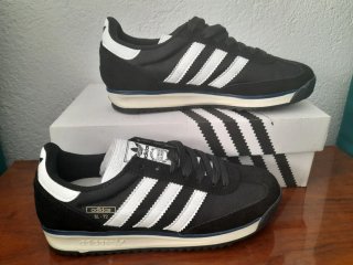 Zapatillas Adidas SL 72 Mujer Negras Blancas