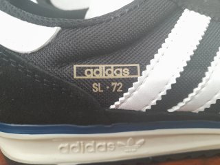 Zapatillas Adidas SL 72 Mujer Negras Blancas