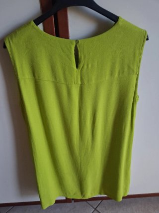 Canotta Roberto Collina verde lime Made in Italy