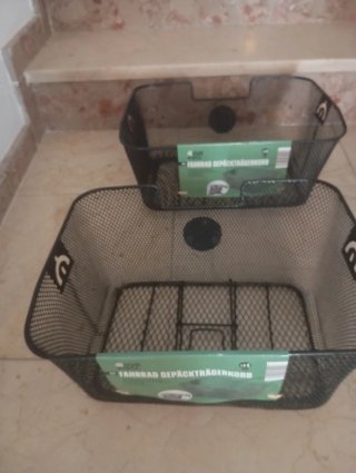 Cesta Bicicleta Portaequipajes Negra