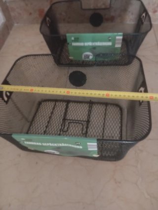 Cesta Bicicleta Portaequipajes Negra