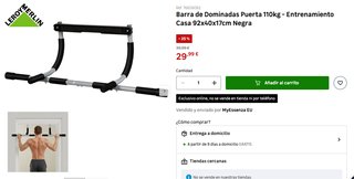 【NUEVO】BARRA DOMINADAS SIN ABRIR PVP: 29,99€