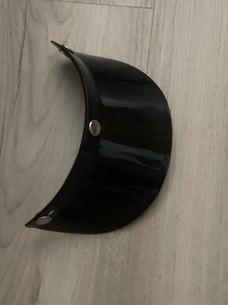 Visera Casco Jet Retro Negra