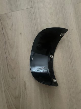 Visera Casco Jet Retro Negra
