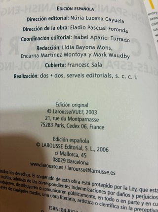 Dos diccionarios de lengua española