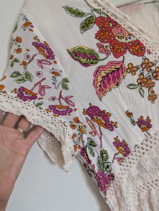 Vestido Longo Boho Chic Floral Natura L
