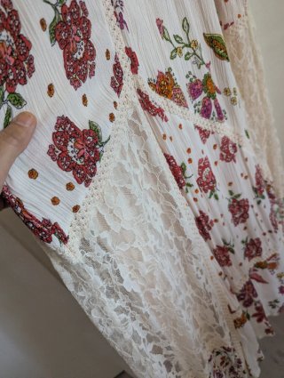 Vestido Longo Boho Chic Floral Natura L