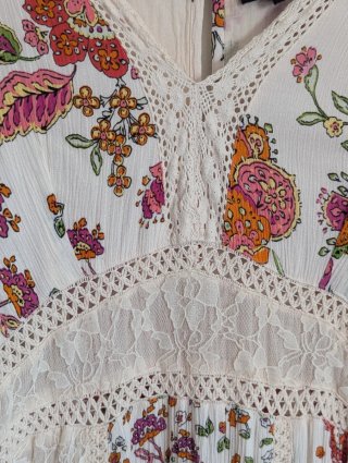 Vestido Longo Boho Chic Floral Natura L