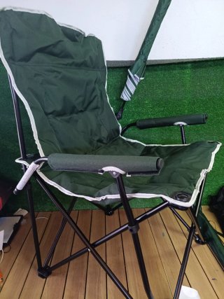 Costway Silla de camping con sombrilla ajustable
