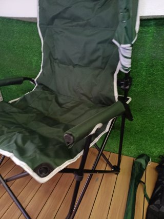 Costway Silla de camping con sombrilla ajustable