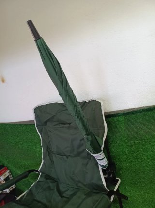 Costway Silla de camping con sombrilla ajustable