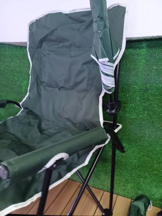 Costway Silla de camping con sombrilla ajustable