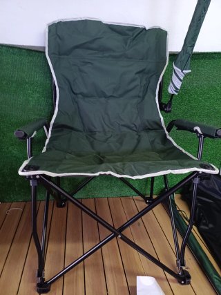 Costway Silla de camping con sombrilla ajustable