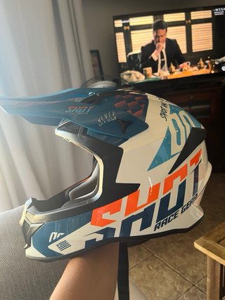 Casco Shot Talla XS Azul/Blanco/Naranja
