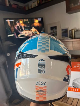 Casco Shot Talla XS Azul/Blanco/Naranja
