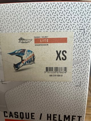 Casco Shot Talla XS Azul/Blanco/Naranja