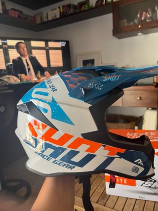 Casco Shot Talla XS Azul/Blanco/Naranja