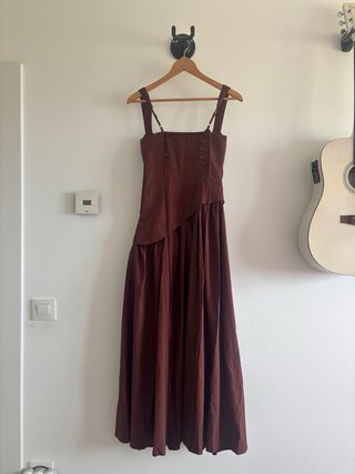 Vestido largo Saint Essentials marrón