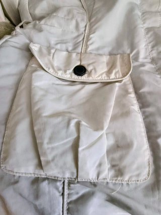 Parka Cortefiel Blanca Talla M
