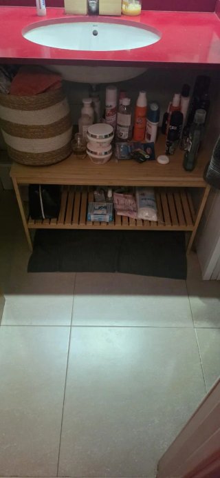 Mueble de baño IKEA madera