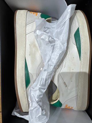 Sneakers CRIME London bianche e verdi