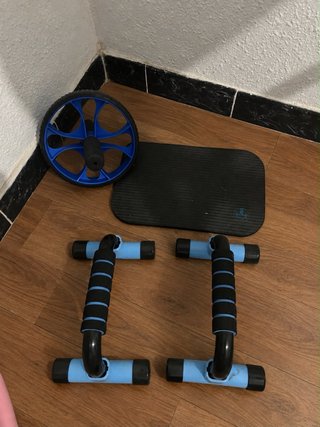 Set Gimnasio Rueda Abdominales y flexiones