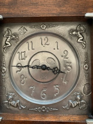 Reloj de Pared Madera y Estaño