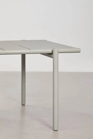Mesa Comedor Tossa Acero Blanca 235x105 cm Sklum