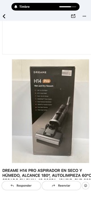 Dreame H14 Pro Aspirador Seco y Húmedo, PVP+360€