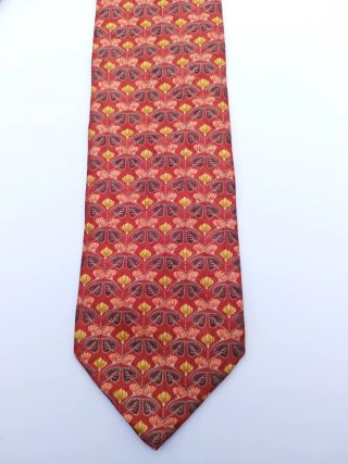 Corbata Vintage Ermenegildo Zegna Roja Floral