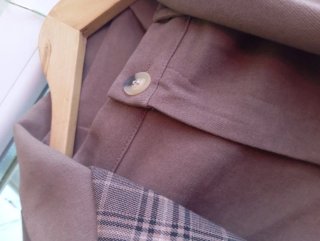 Traje Sastre Pantalón Chaqueta Cuadros Talla S