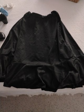 Falda flamenca niña negra talla 4_5 años