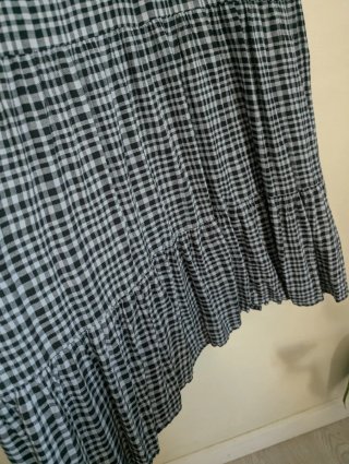 Vestido Xadrez Venca Midi Tamanho M