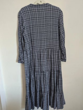 Vestido Xadrez Venca Midi Tamanho M