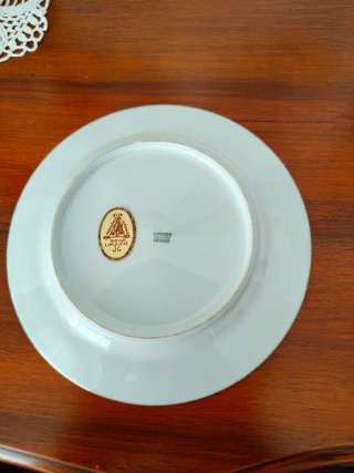 Piatto Limoges Vintage dipinto a mano anni '60