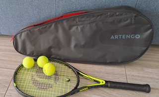 Kit raqueta Artengo + 3 pelotas + bolsa transporte