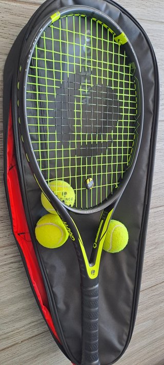 Kit raqueta Artengo + 3 pelotas + bolsa transporte