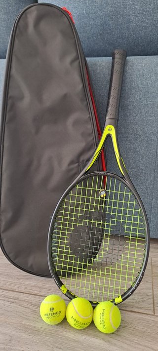 Kit raqueta Artengo + 3 pelotas + bolsa transporte
