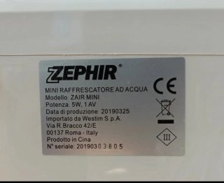 Zephir - Mini Raffreddatore ad Acqua