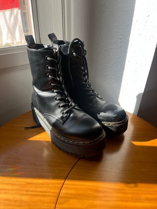 Botines negros plataforma