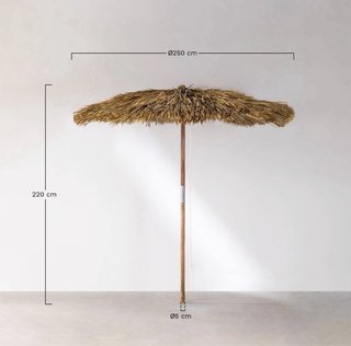 Sklum Sombrilla Ø250 cm en madera de teca Anakena