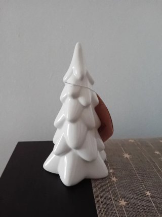 Arbol de navidad Albero di Natale in ceramica bian
