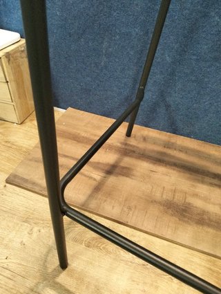 Sgabello Alto da Giardino Sklum Elton 65 cm in Acciaio Nero