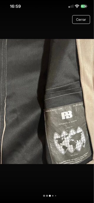 Cazadora P&B ante beige